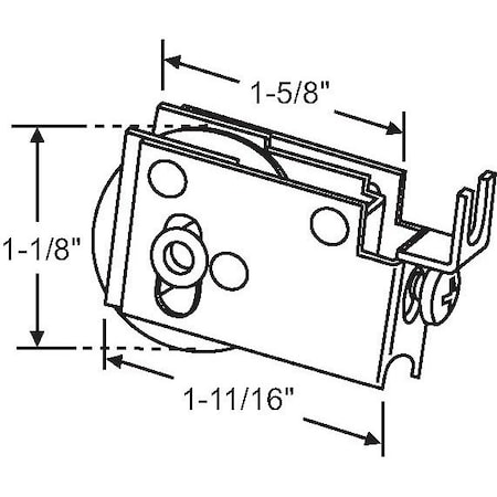 Strybuc Patio Door Roller Assy. 900-13138